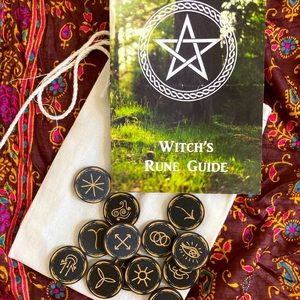 Witch’s Rune Kit wooden runes for divination